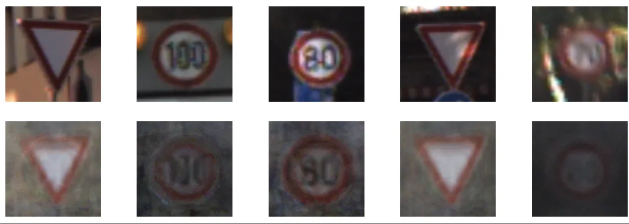Traffic sign samples